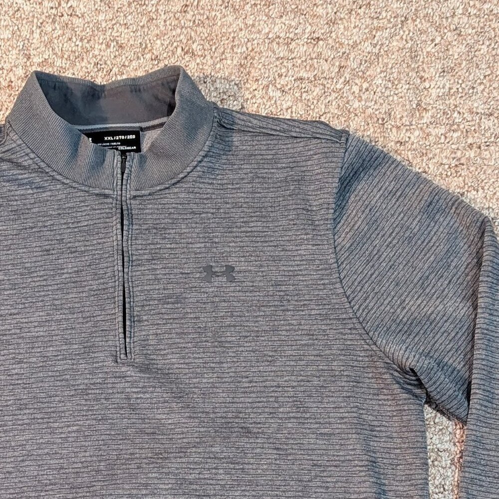 Under Armour Men's Gray Quarter-Zip Sweater
